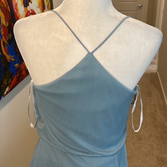 Alfred Sung smoke blue q430 Bridesmaid Dress - Picture 8 of 11